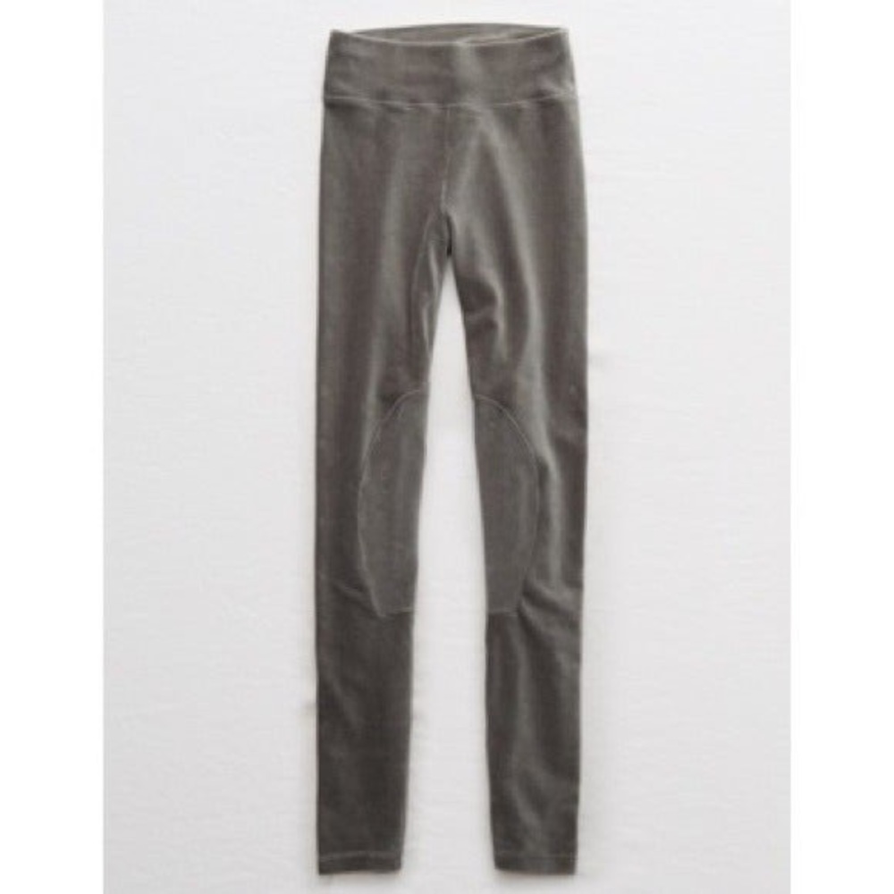 Aerie chill corduroy grey leggings